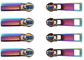 Alalamu ISO9001 Dây kéo kim loại trang trí Cầu vồng Dây kéo kéo Nhiều màu