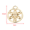 Trọng lượng nhẹ Mặt dây chuyền vàng hình tròn Hoa Tự làm Hình học Túi xách Trang trí Phần cứng