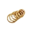 Kẽm hợp kim vàng mạ vàng Nhẫn giữ chìa khóa Chống ăn mòn Chống gỉ ISO9001